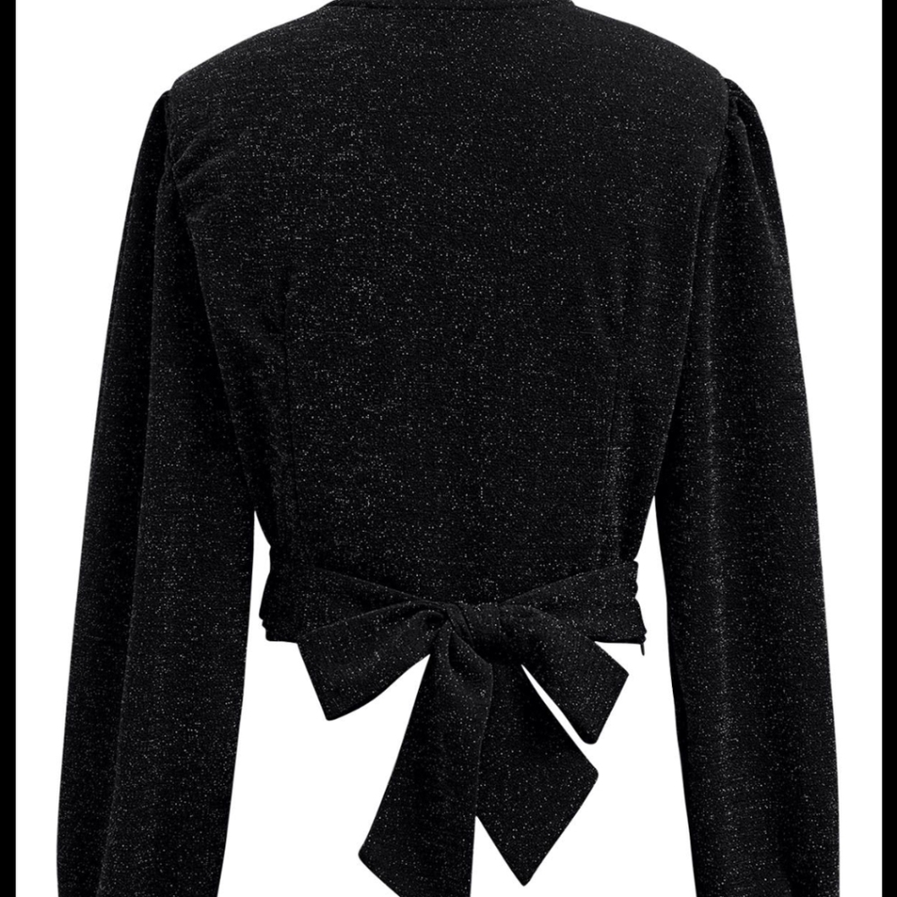 Modcloth gray wrap sweater shirt